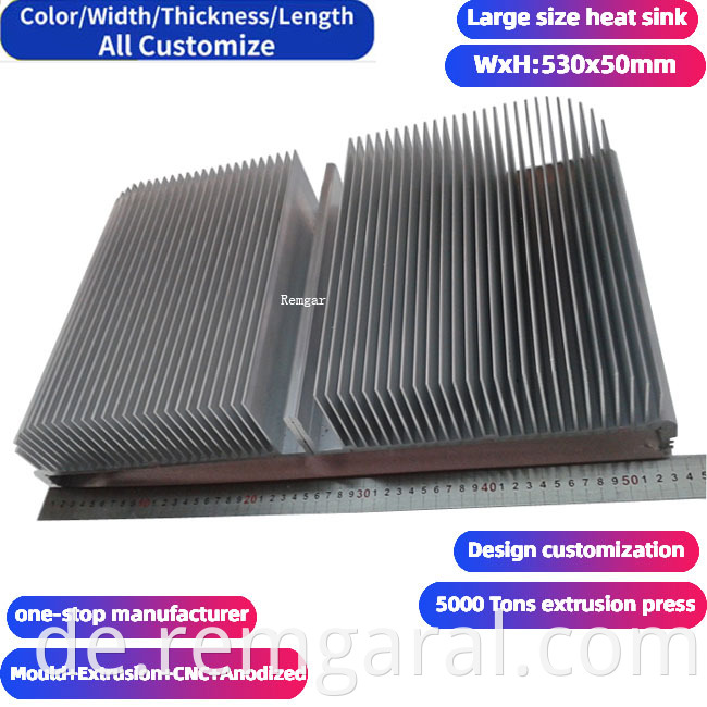 Big Large Size Aluminum Extrusion Heatsink